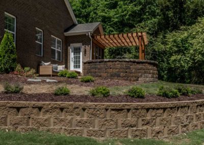 Retaining Wall to allow for a great outdoor living space
