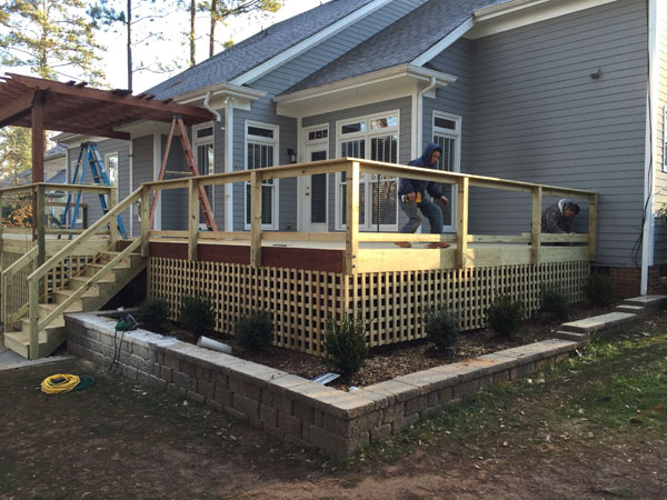 Deck and Pergola nearly complete