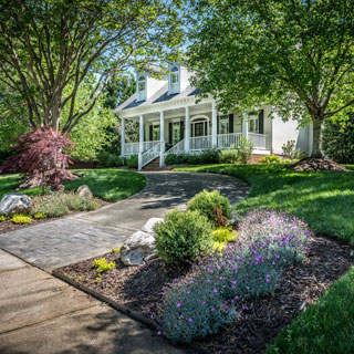 Landscape plantings installed by Benton Outdoor Living