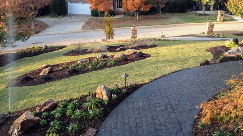 Irrigation system installed in Charlotte by Benton Outdoor Living