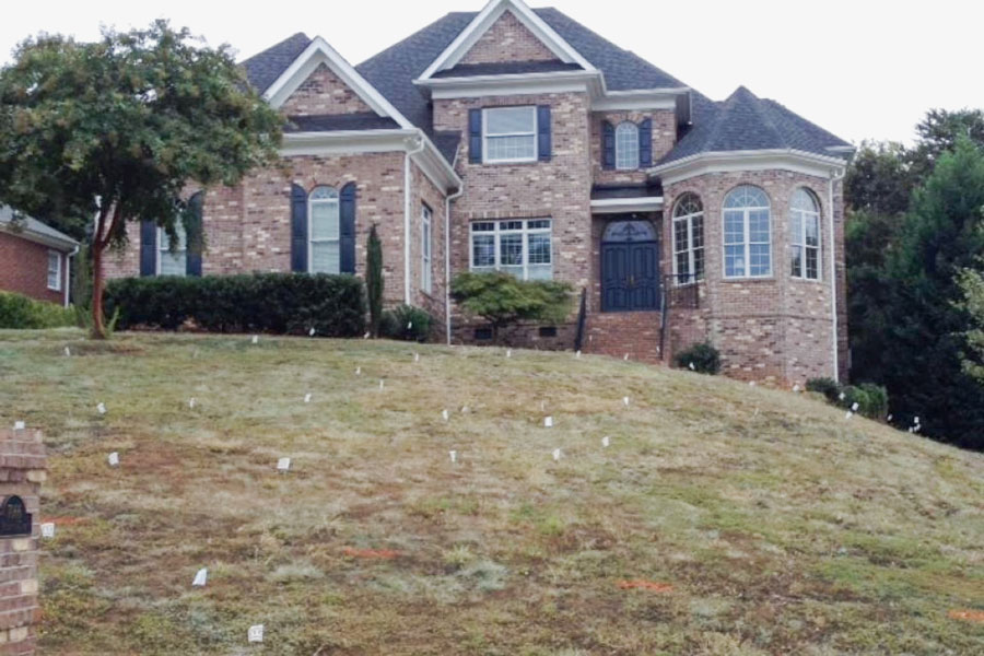 Front Yard Slope Landscaping Design Before