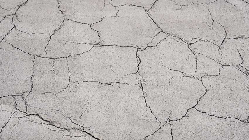 cracked concrete