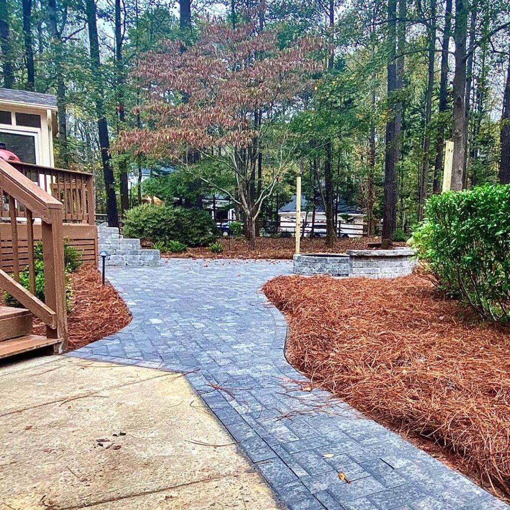 Patio and hardscape landscaping project by Benton Outdoor Living